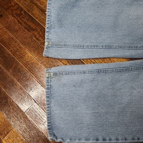 Vintage 90s High Rise Light Wash Straight Leg Jeans Unisex - Picture 2 of 13